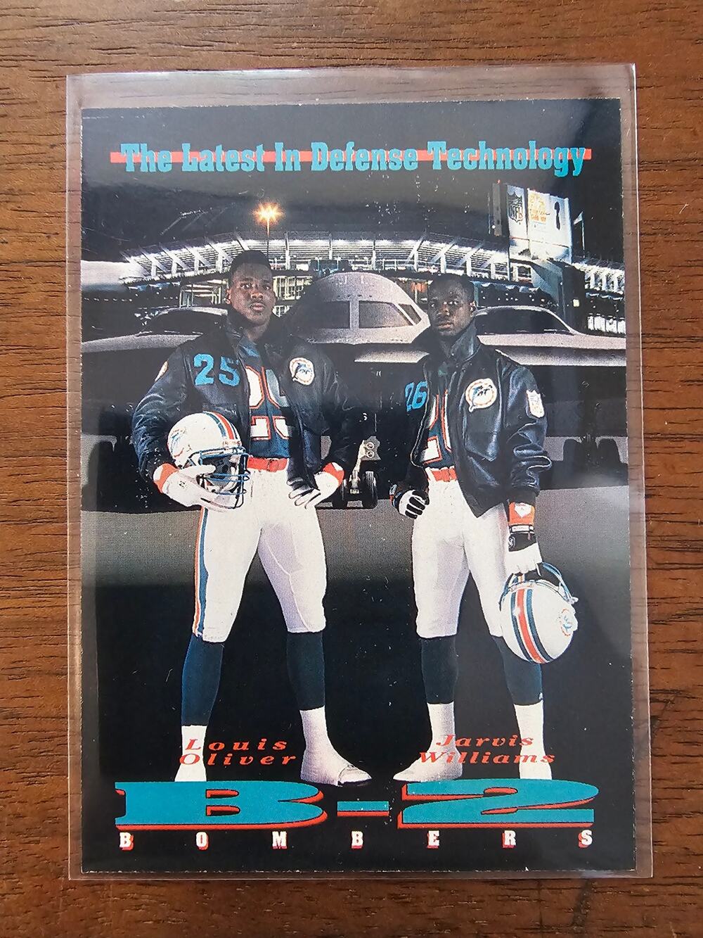 Miami B-2 Bombers 1992 Skybox Primetime #331 Oliver & Williams - NFL -Fresh Pull